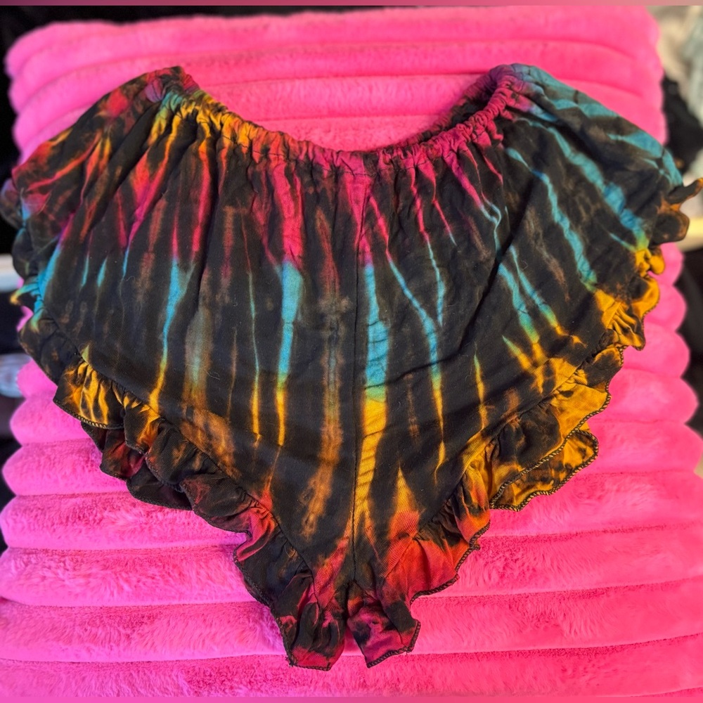 Loose Lucy's Vibrant Tie-Dye Shorts